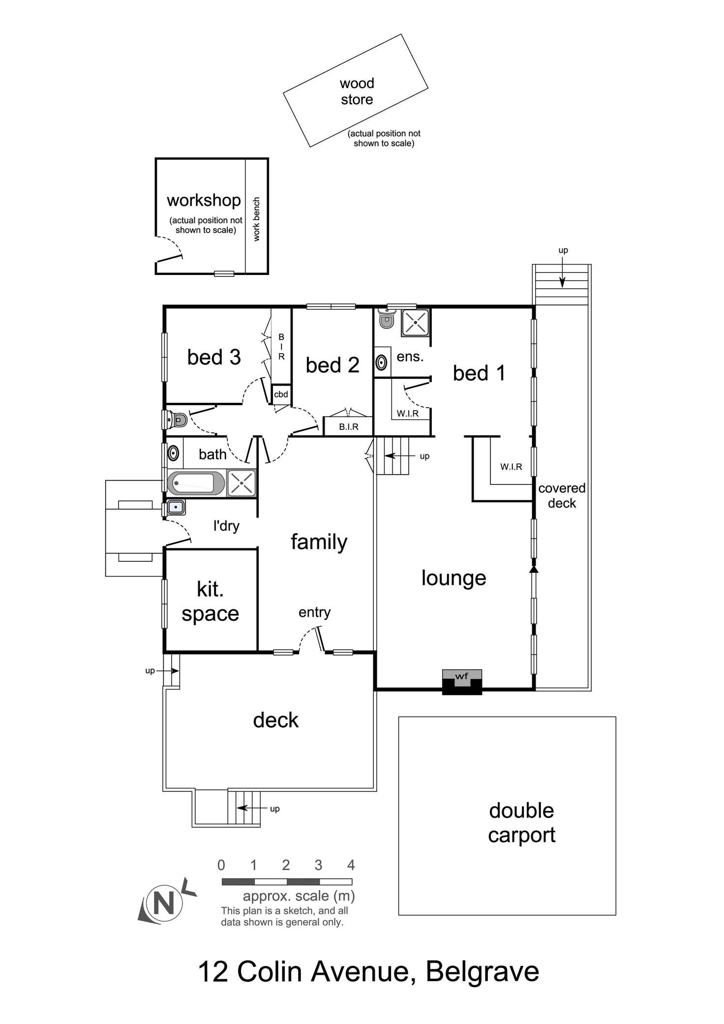 Floorplan of Homely house listing, 12 Colin Avenue, Belgrave VIC 3160