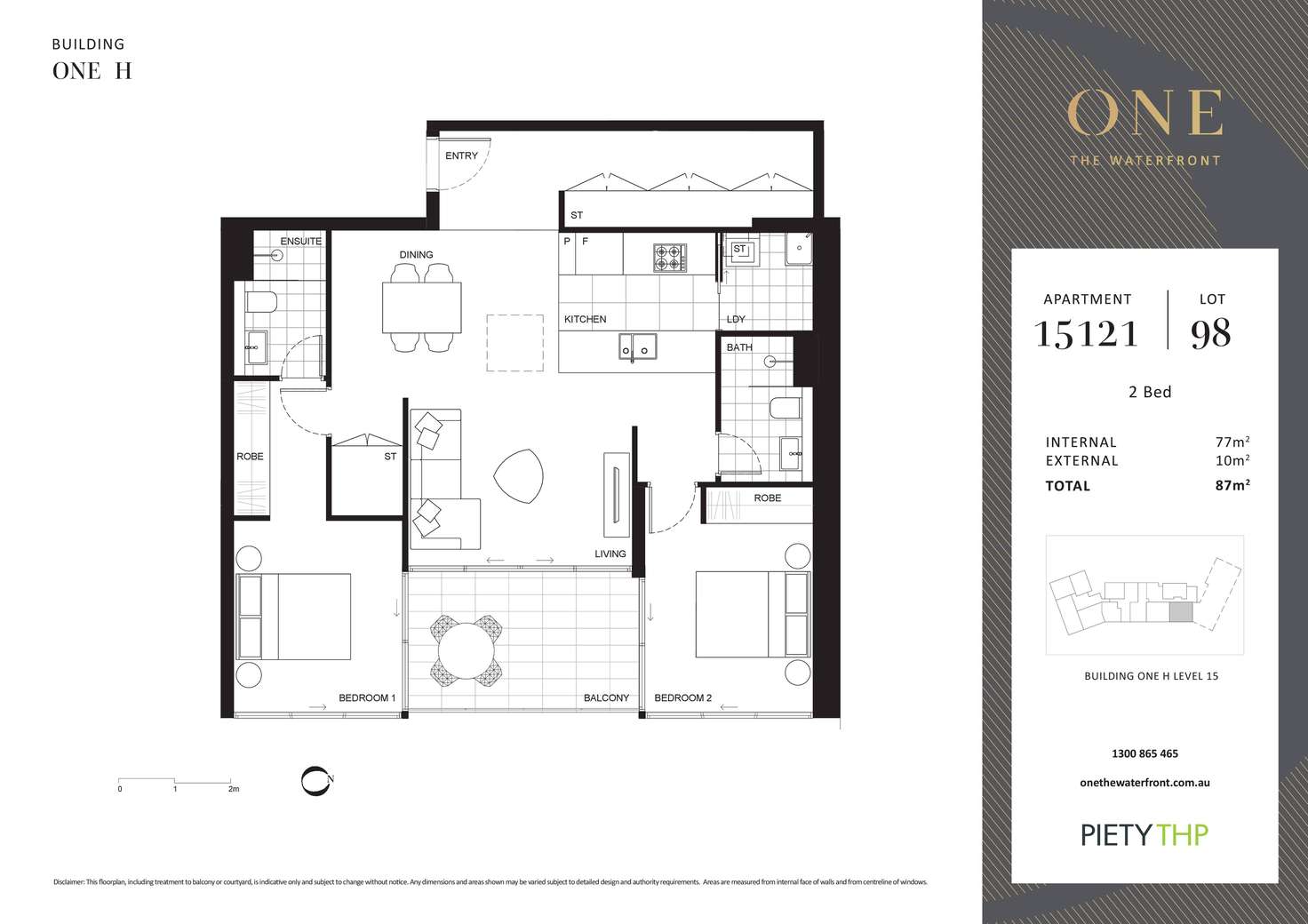 Floorplan of Homely unit listing, H15121/19 Amalfi Drive, Wentworth Point NSW 2127