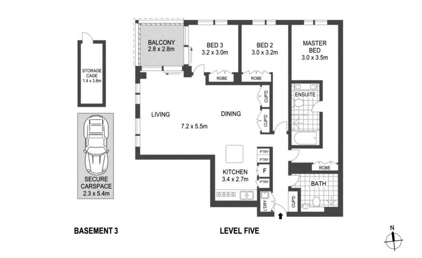 Floorplan of Homely apartment listing, Level 5/18 Loftus Street, Sydney NSW 2000
