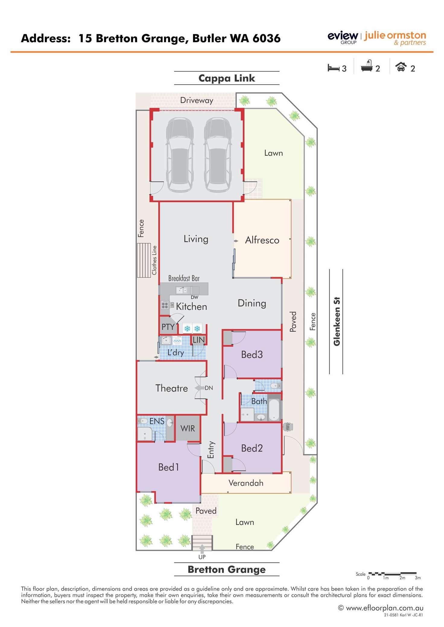 Floorplan of Homely house listing, 15 Bretton Grange, Butler WA 6036