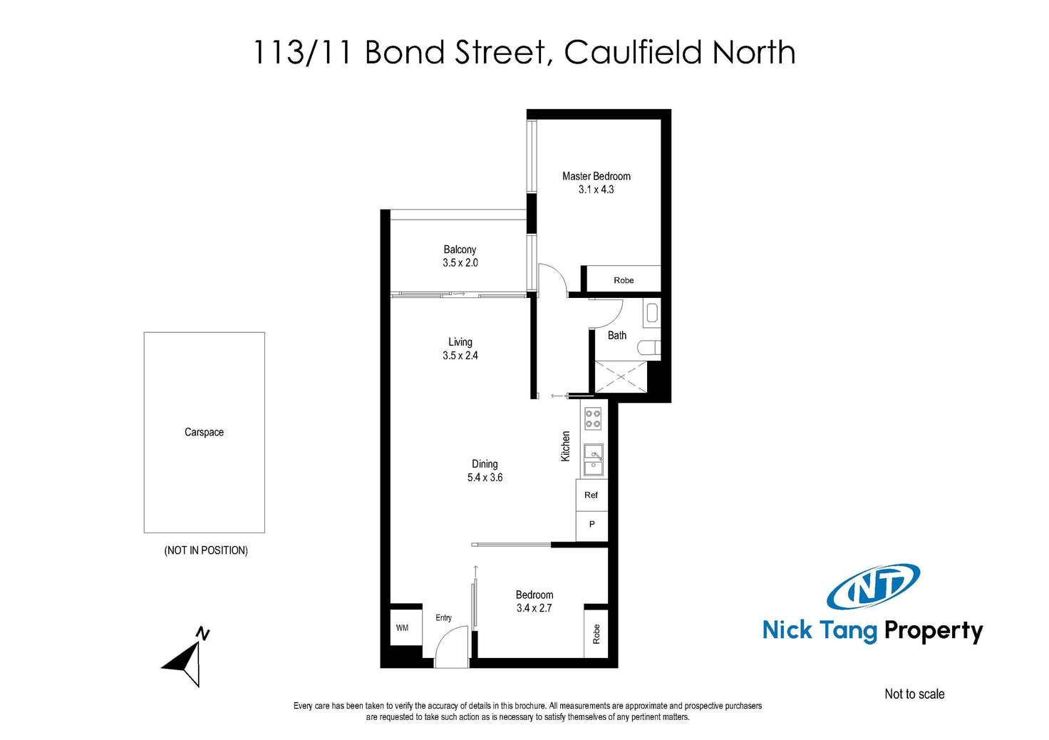 Floorplan of Homely apartment listing, 113/11 Bond Street, Caulfield North VIC 3161