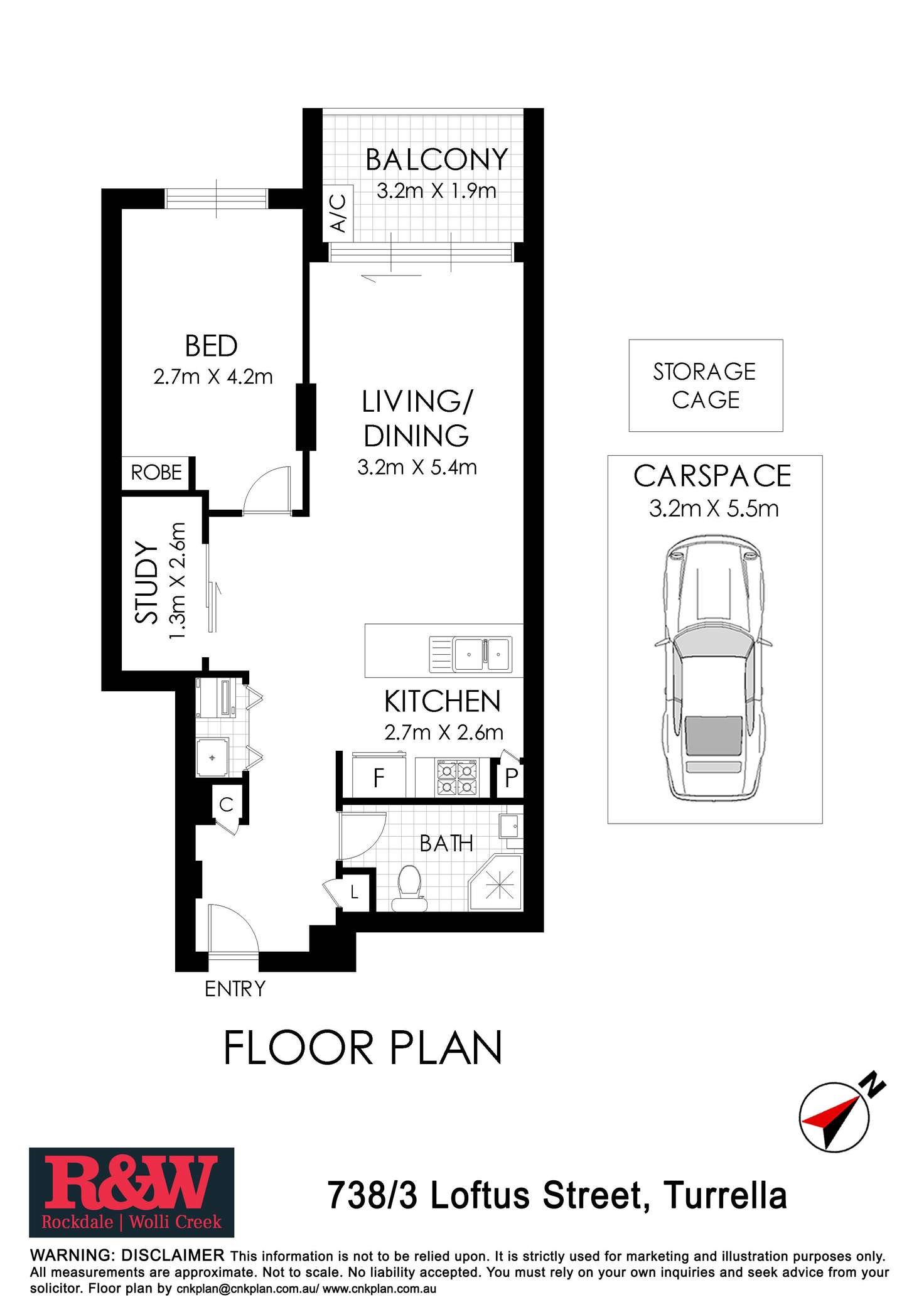 Floorplan of Homely apartment listing, 738/3 Loftus Street, Turrella NSW 2205