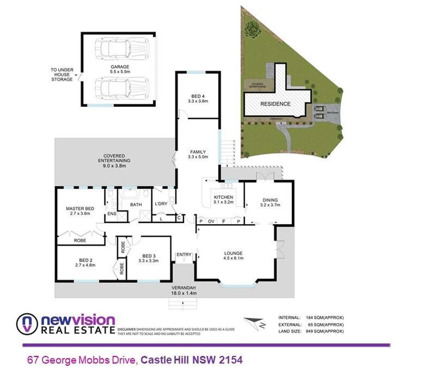 Floorplan of Homely house listing, 67 George Mobbs Drive, Castle Hill NSW 2154