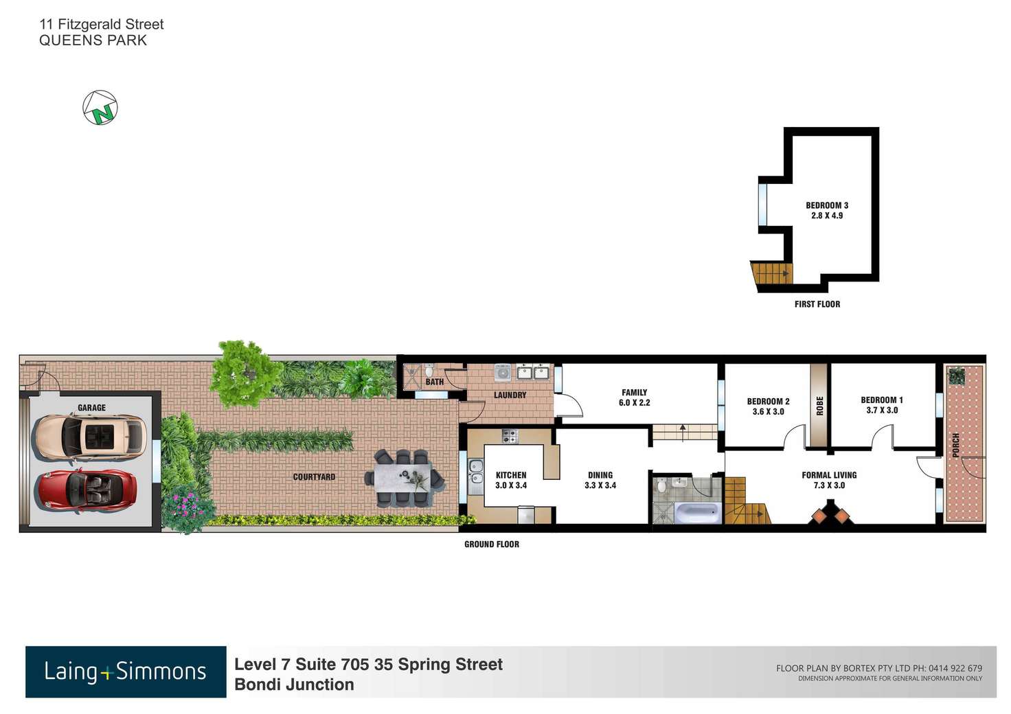 Floorplan of Homely house listing, 11 Fitzgerald Street, Queens Park NSW 2022