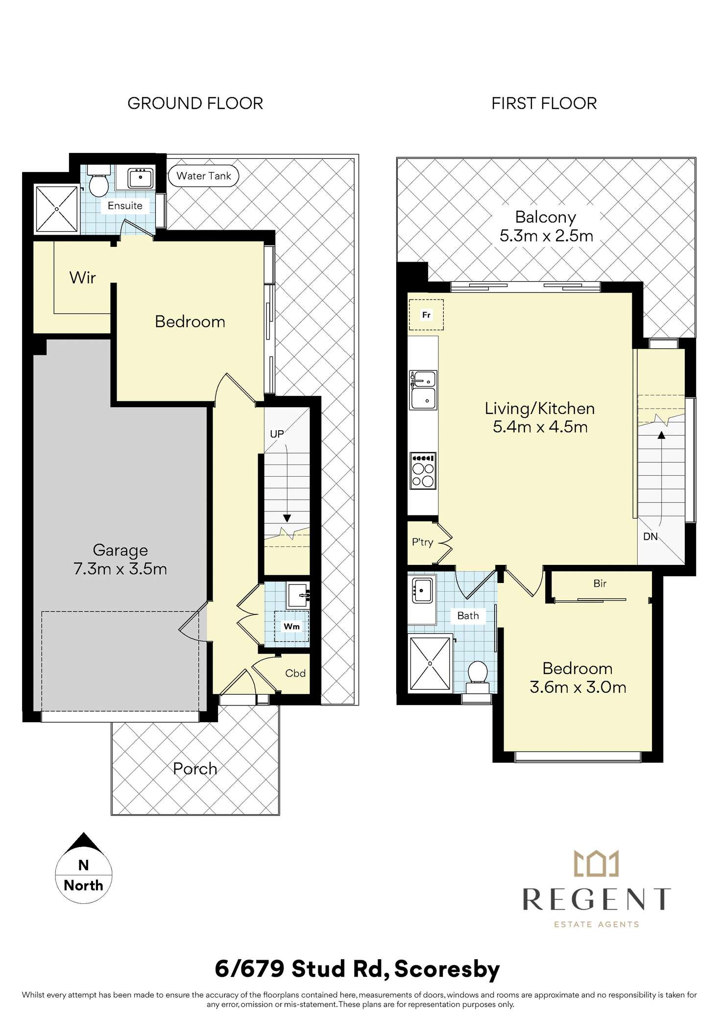 Floorplan of Homely townhouse listing, 6/679 Stud Road, Scoresby VIC 3179