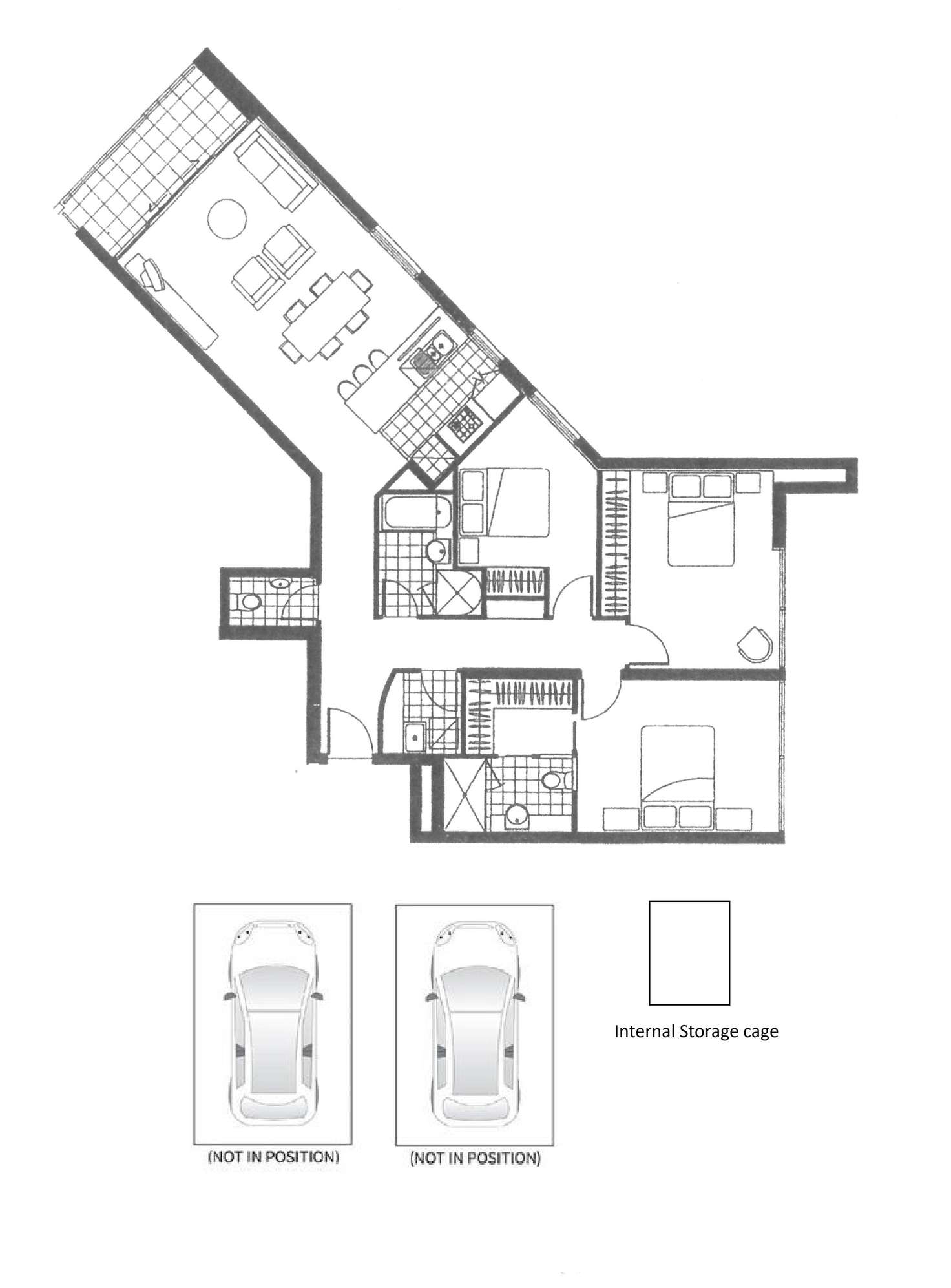 Floorplan of Homely apartment listing, 1806/20 Rakaia Way, Docklands VIC 3008