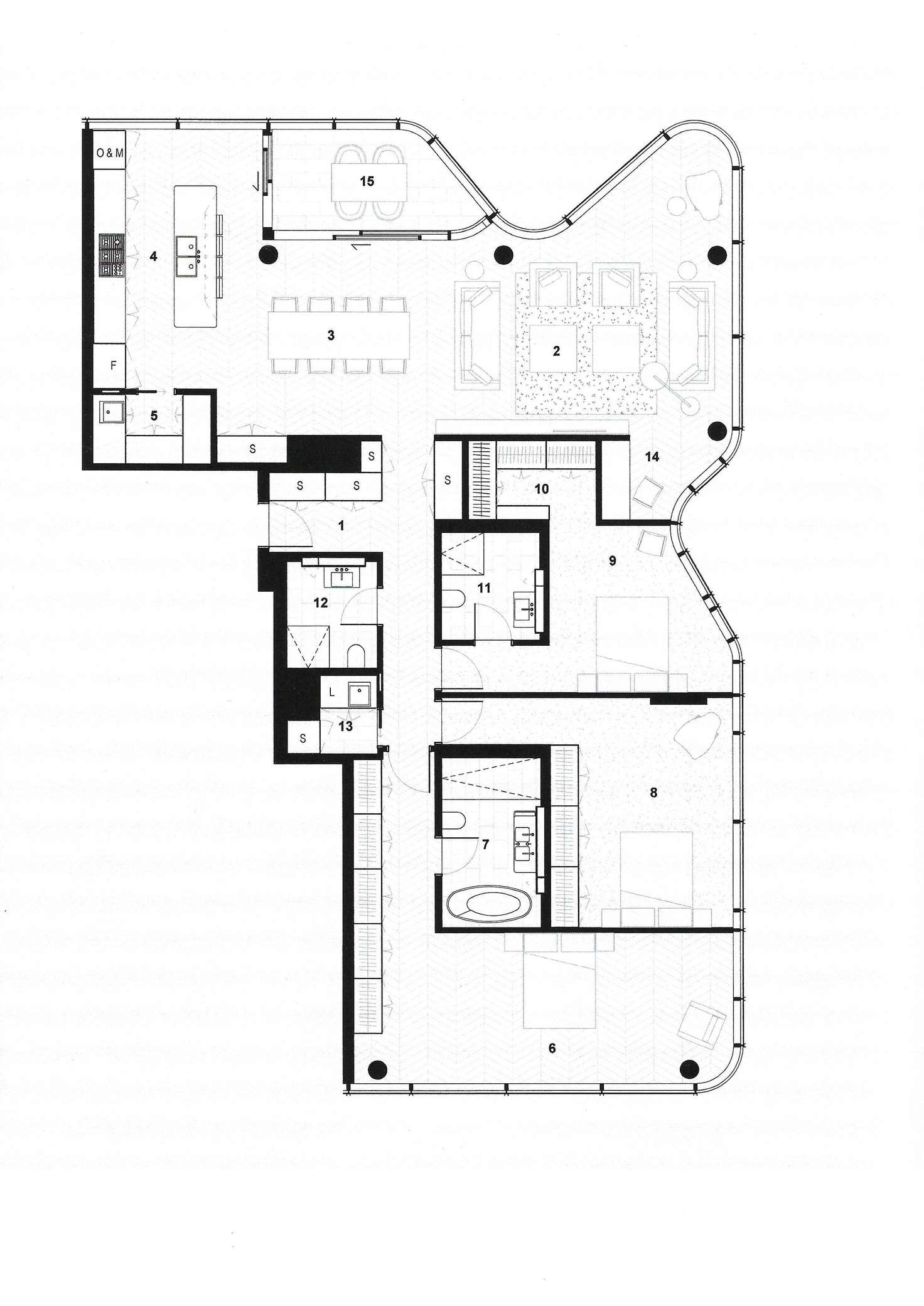 Floorplan of Homely apartment listing, Level 17/71 Macquarie Street, Sydney NSW 2000