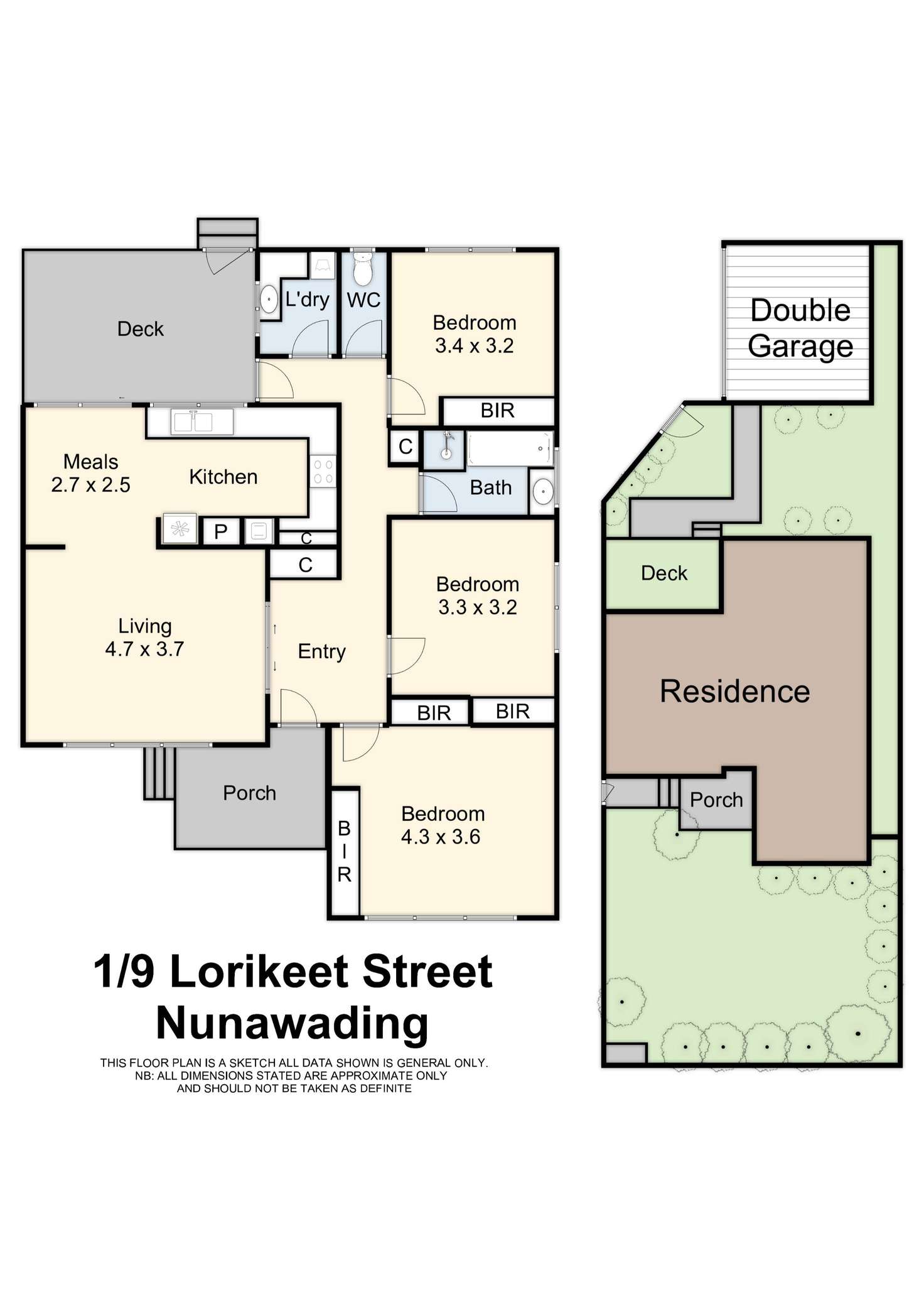 Floorplan of Homely unit listing, 1/9 Lorikeet Street, Nunawading VIC 3131