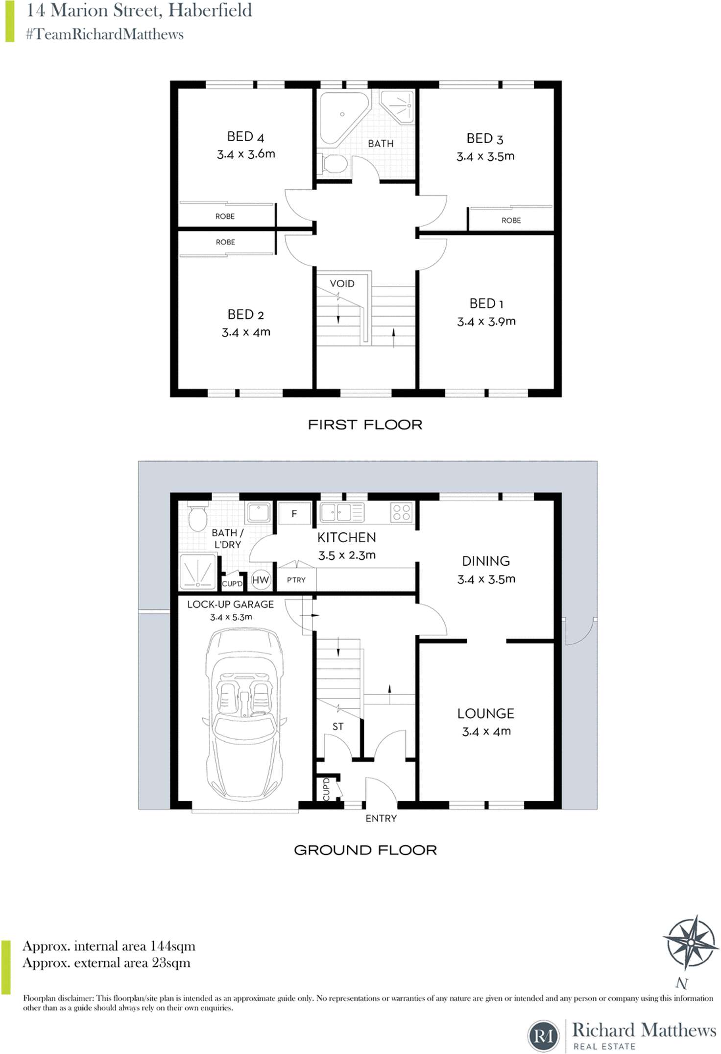 Floorplan of Homely house listing, 14 Marion Street, Haberfield NSW 2045