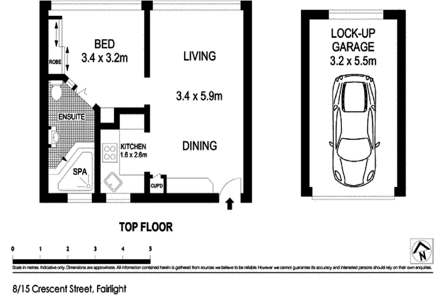 Floorplan of Homely apartment listing, 8/15 Crescent Street, Fairlight NSW 2094