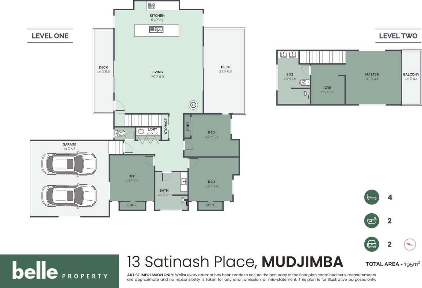 Floorplan of Homely house listing, 13 Satinash Place, Mudjimba QLD 4564