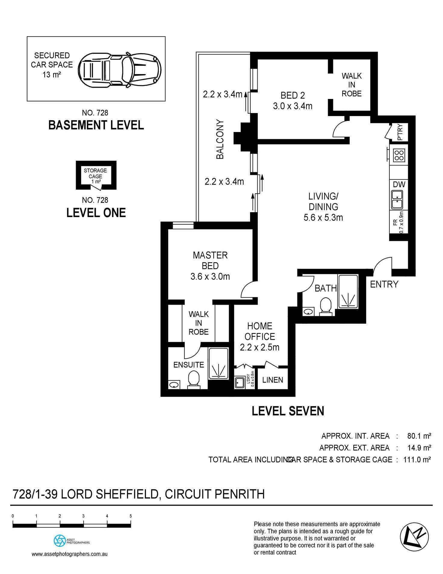 Floorplan of Homely apartment listing, E728/1-39 Lord Sheffield Circuit, Penrith NSW 2750