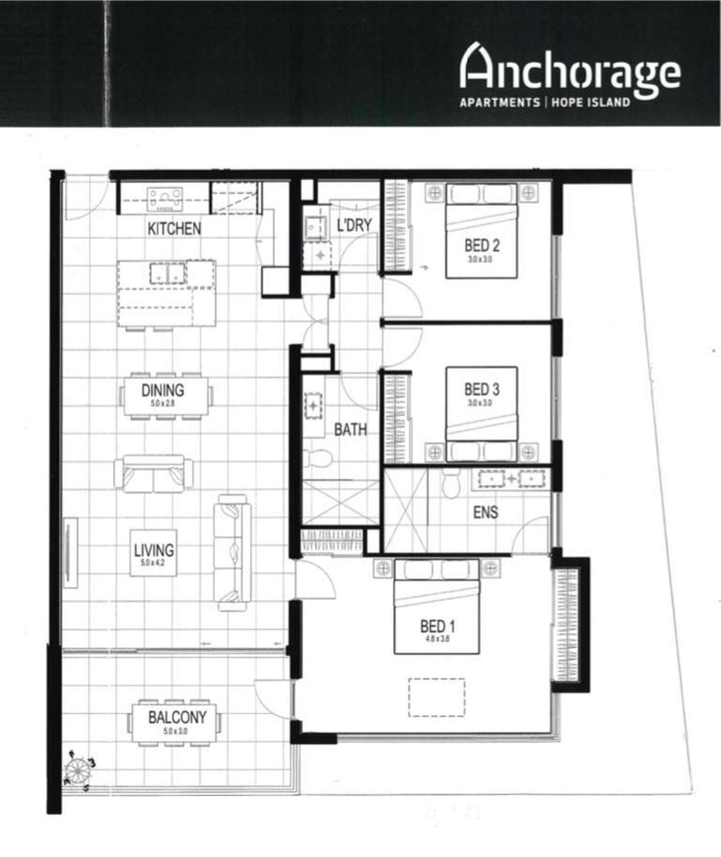Floorplan of Homely apartment listing, 182/93 Sheehan Avenue, Hope Island QLD 4212
