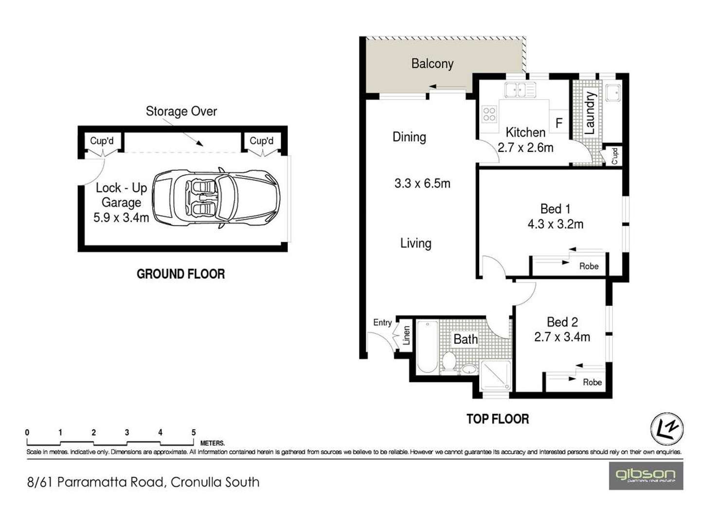 Floorplan of Homely apartment listing, 8/61 Parramatta Street, Cronulla NSW 2230