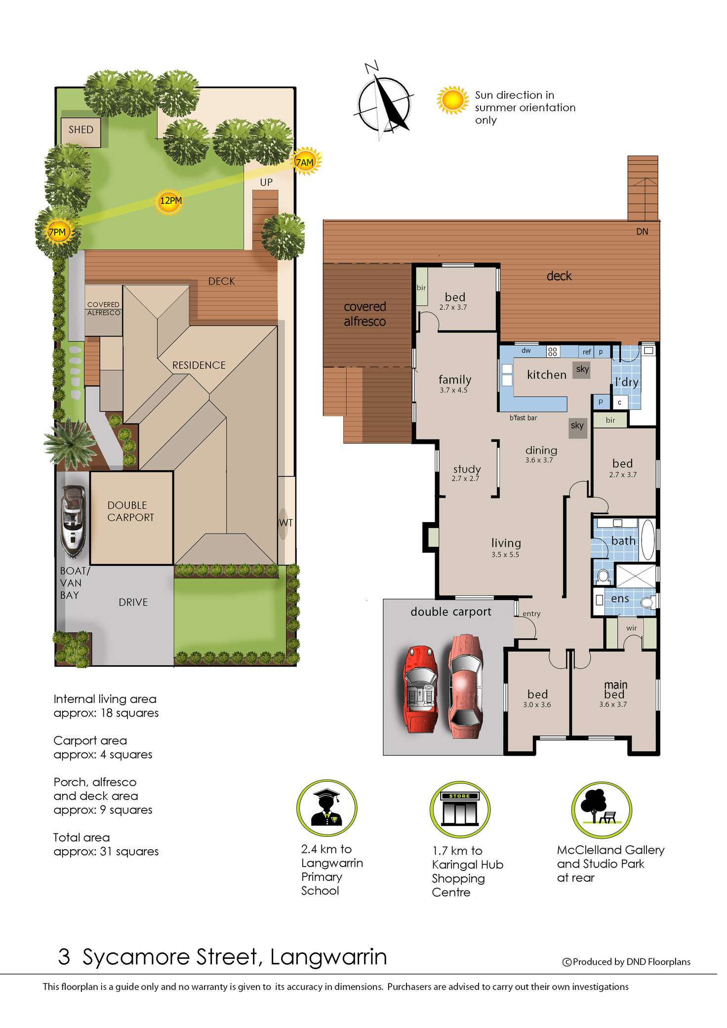 Floorplan of Homely house listing, 3 Sycamore Street, Langwarrin VIC 3910