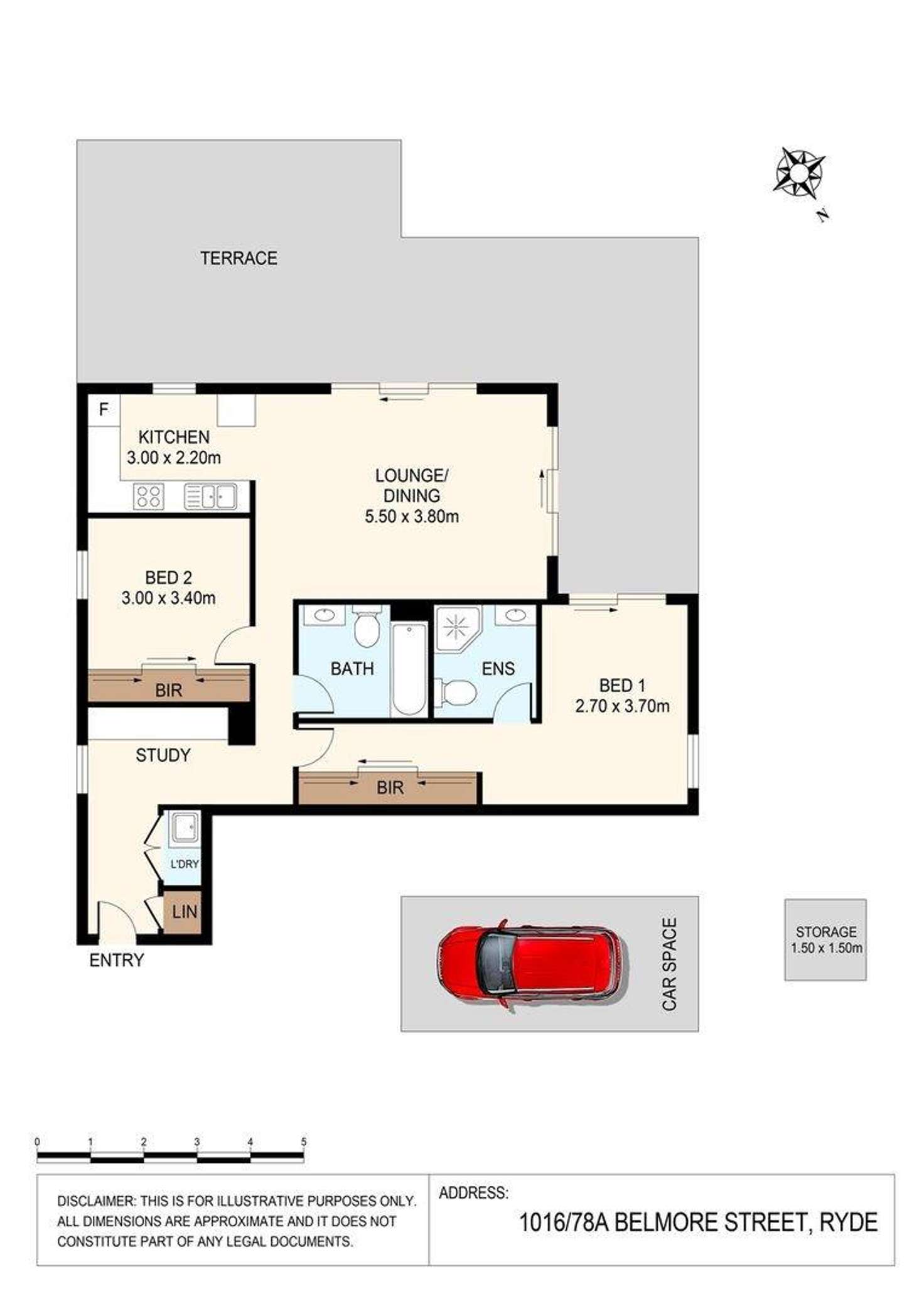 Floorplan of Homely apartment listing, 1016/78A Belmore Street, Ryde NSW 2112