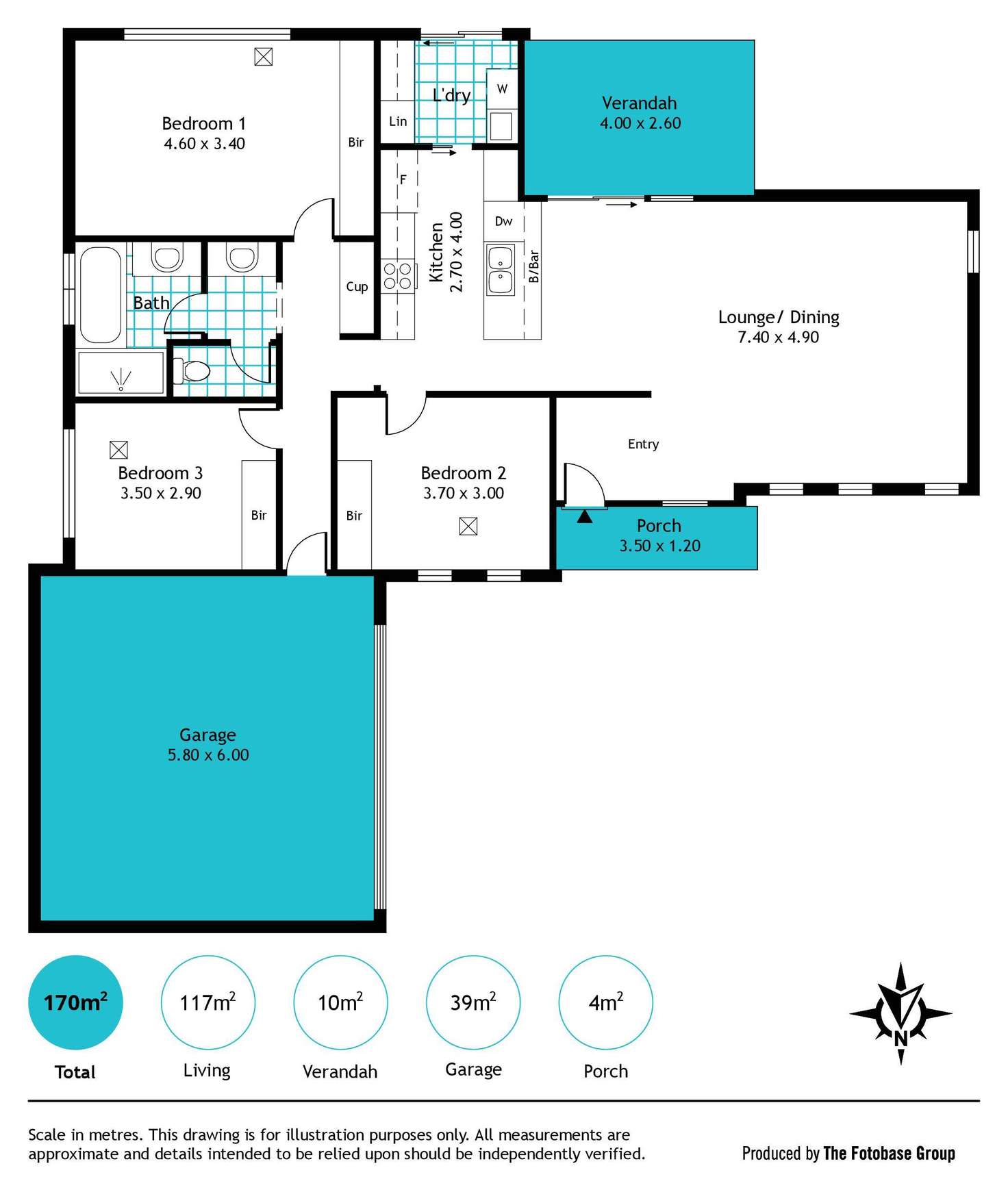 Floorplan of Homely house listing, 75a Cungena Avenue, Park Holme SA 5043