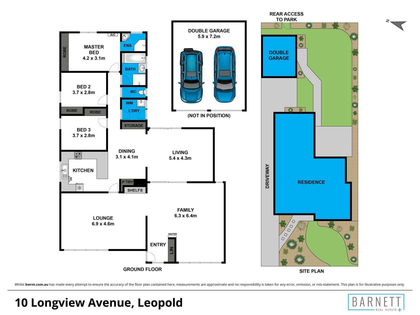 Floorplan of Homely house listing, 10 Longview Avenue, Leopold VIC 3224