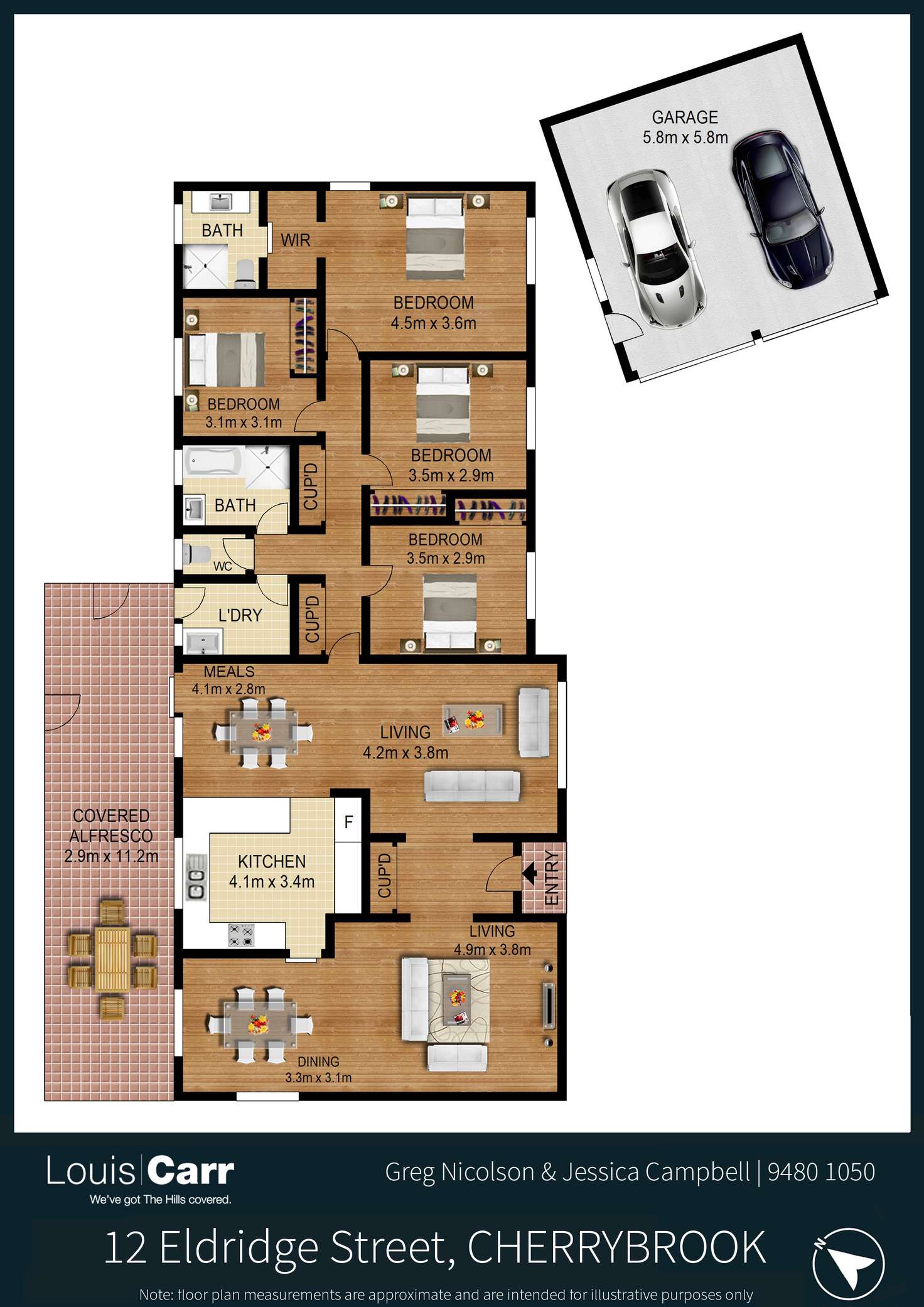 Floorplan of Homely house listing, 12 Eldridge Street, Cherrybrook NSW 2126