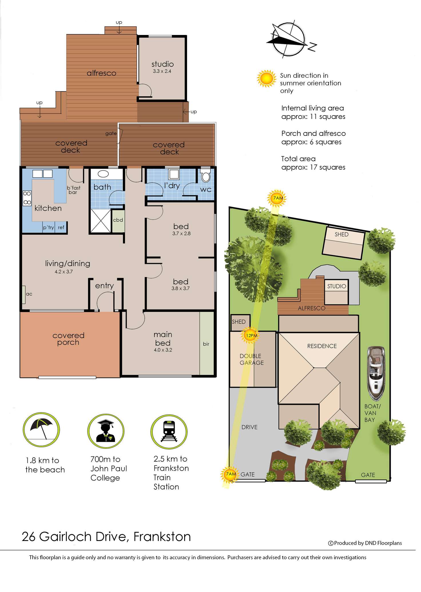 Floorplan of Homely house listing, 26 Gairloch Drive, Frankston VIC 3199