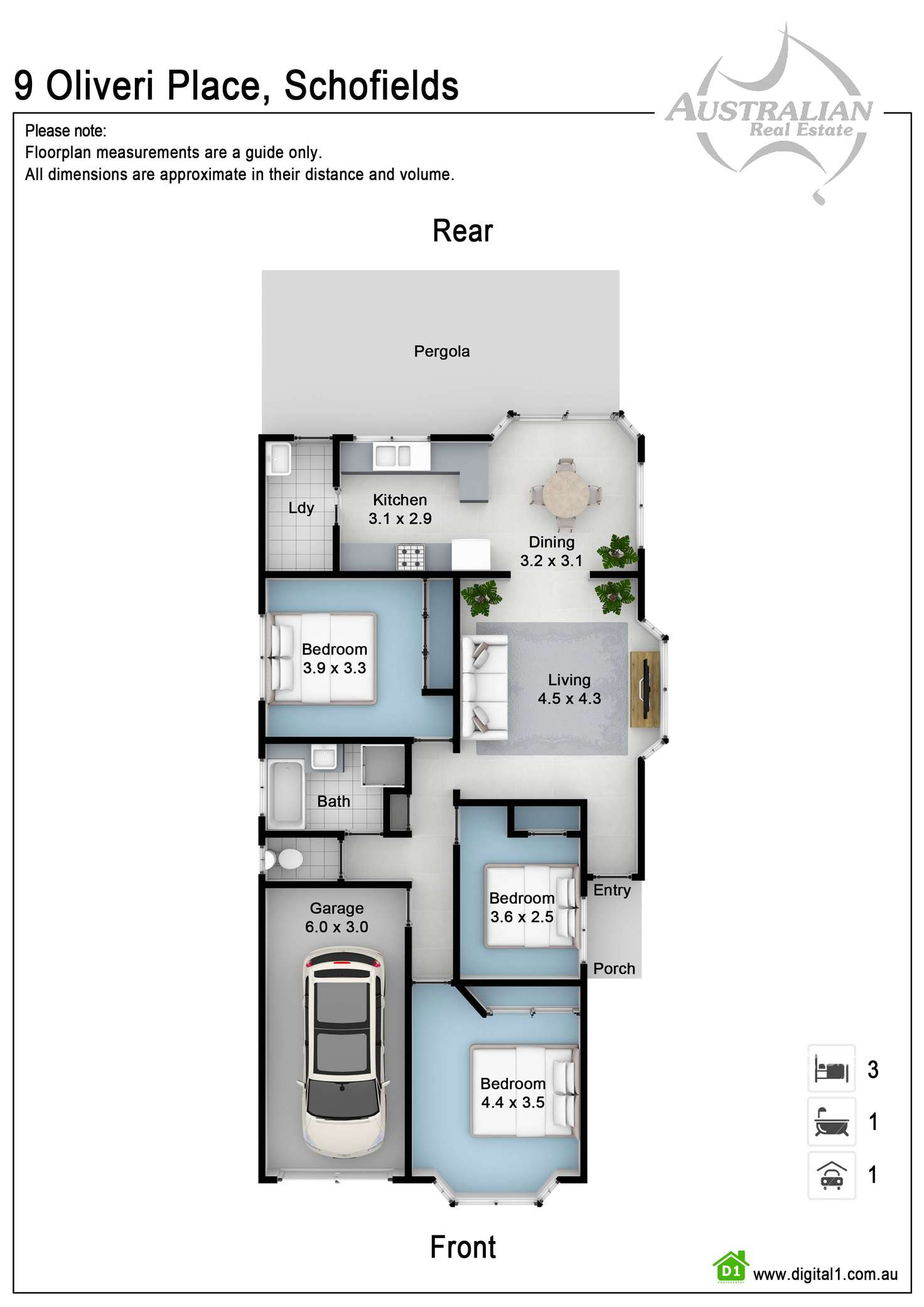 Floorplan of Homely house listing, 9 Oliveri Place, Schofields NSW 2762