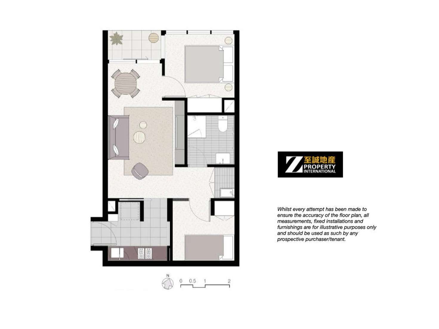 Floorplan of Homely apartment listing, 4602/500 Elizabeth Street, Melbourne VIC 3000