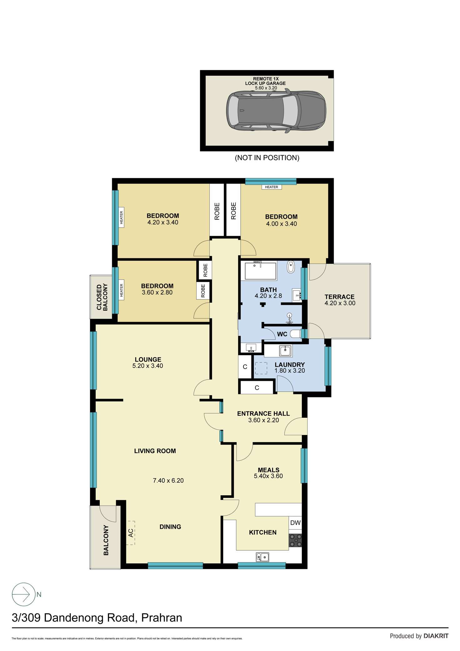 Floorplan of Homely apartment listing, 3/309 Dandenong Road, Prahran VIC 3181