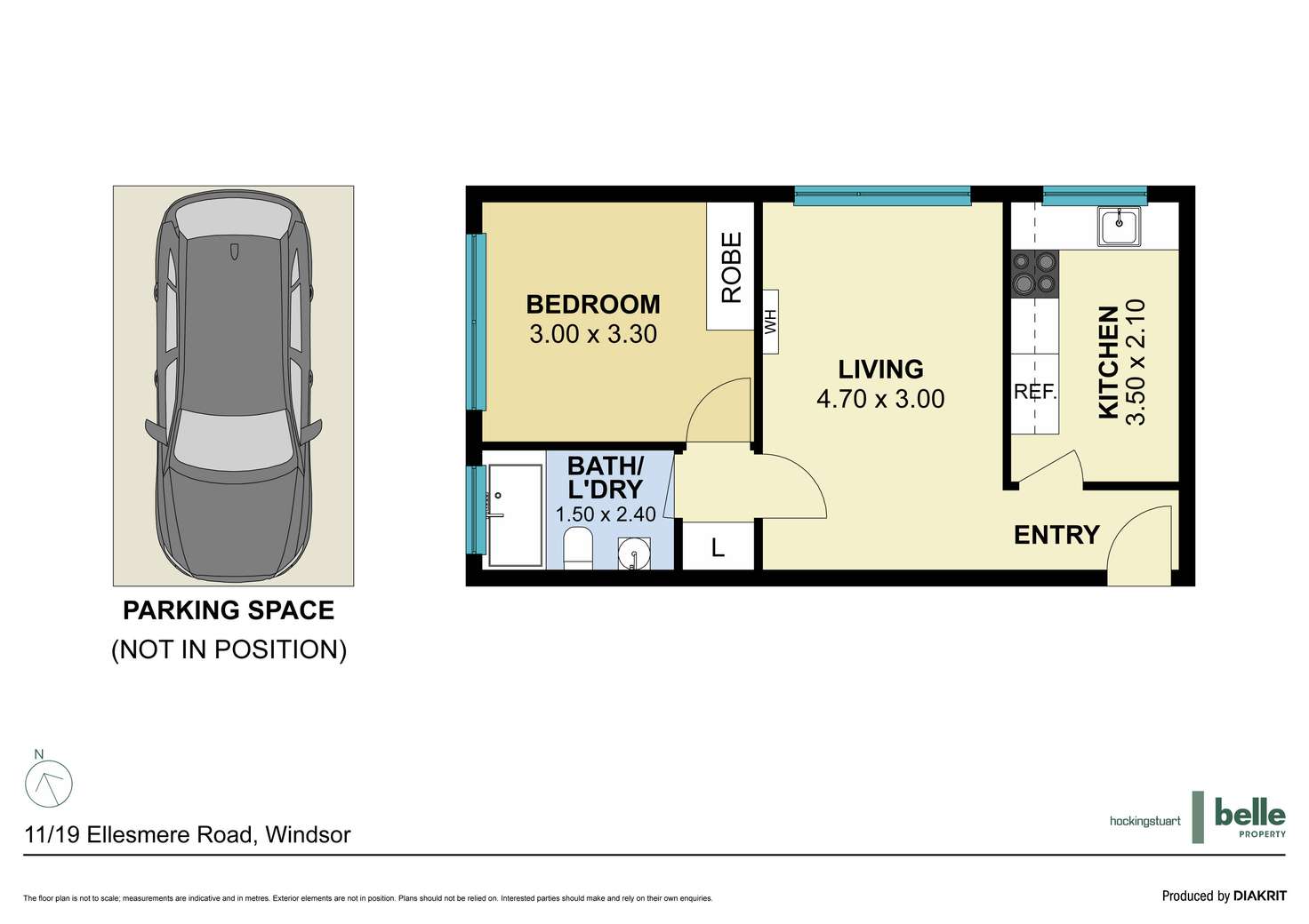 Floorplan of Homely apartment listing, 11/19 Ellesmere Road, Windsor VIC 3181