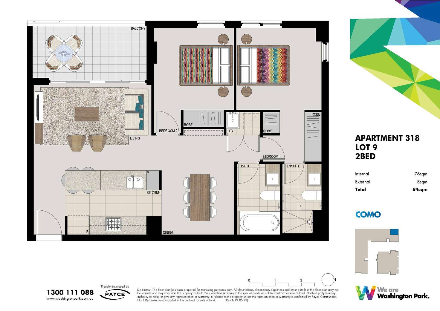 Floorplan of Homely apartment listing, 318/7 Washington Avenue, Riverwood NSW 2210