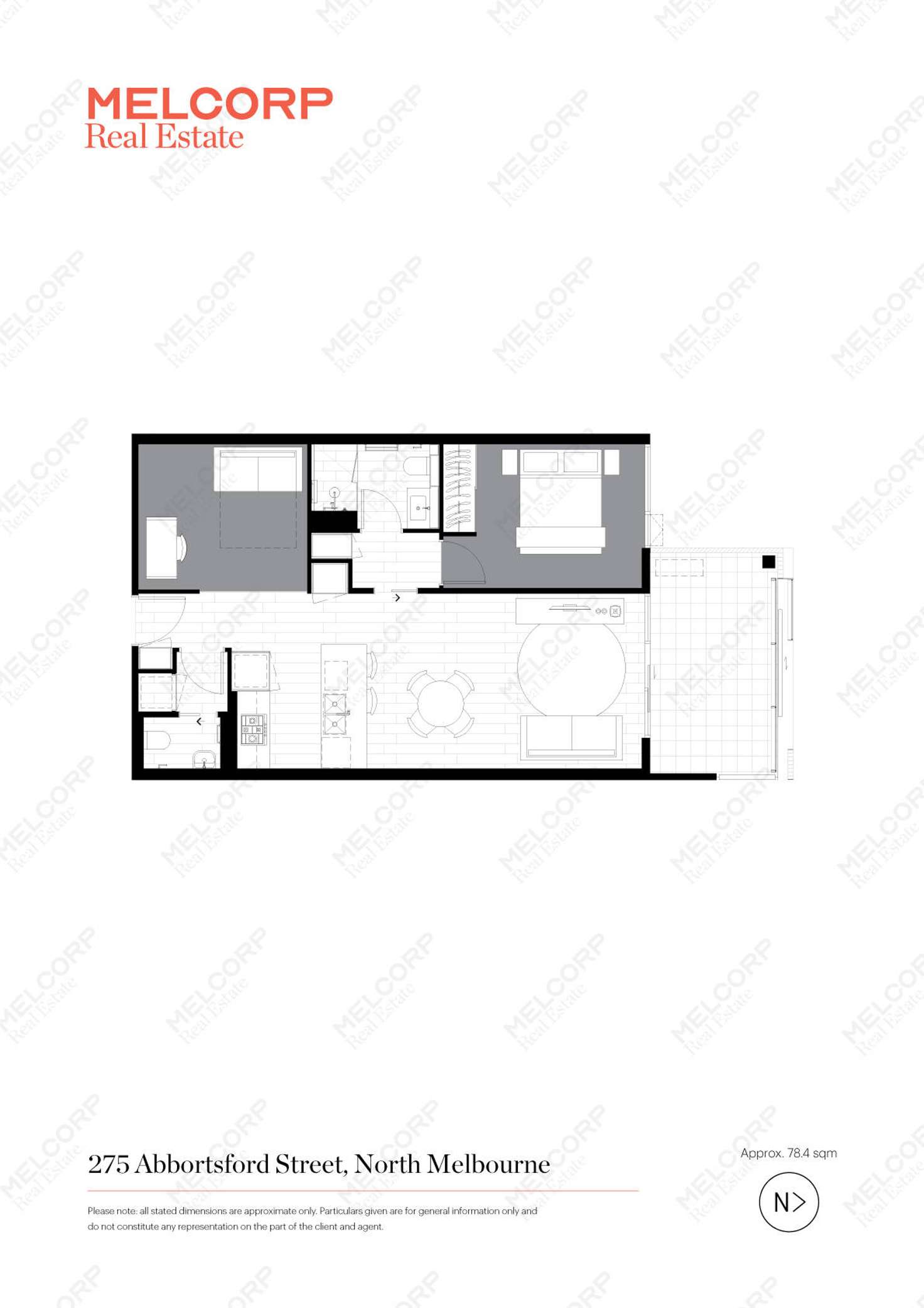 Floorplan of Homely apartment listing, 204/275 Abbotsford Street, North Melbourne VIC 3051
