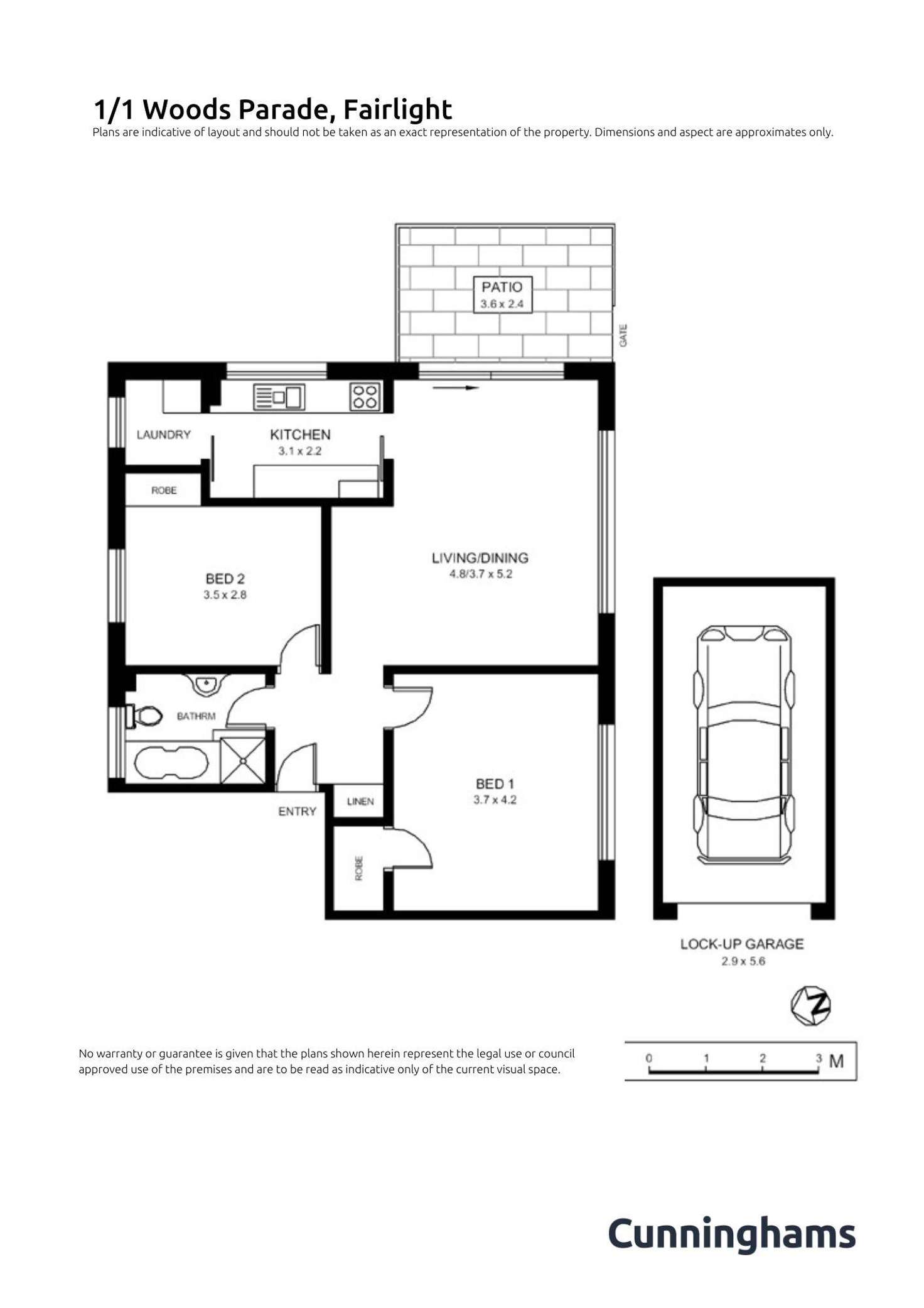 Floorplan of Homely unit listing, 1/1 Woods Parade, Fairlight NSW 2094