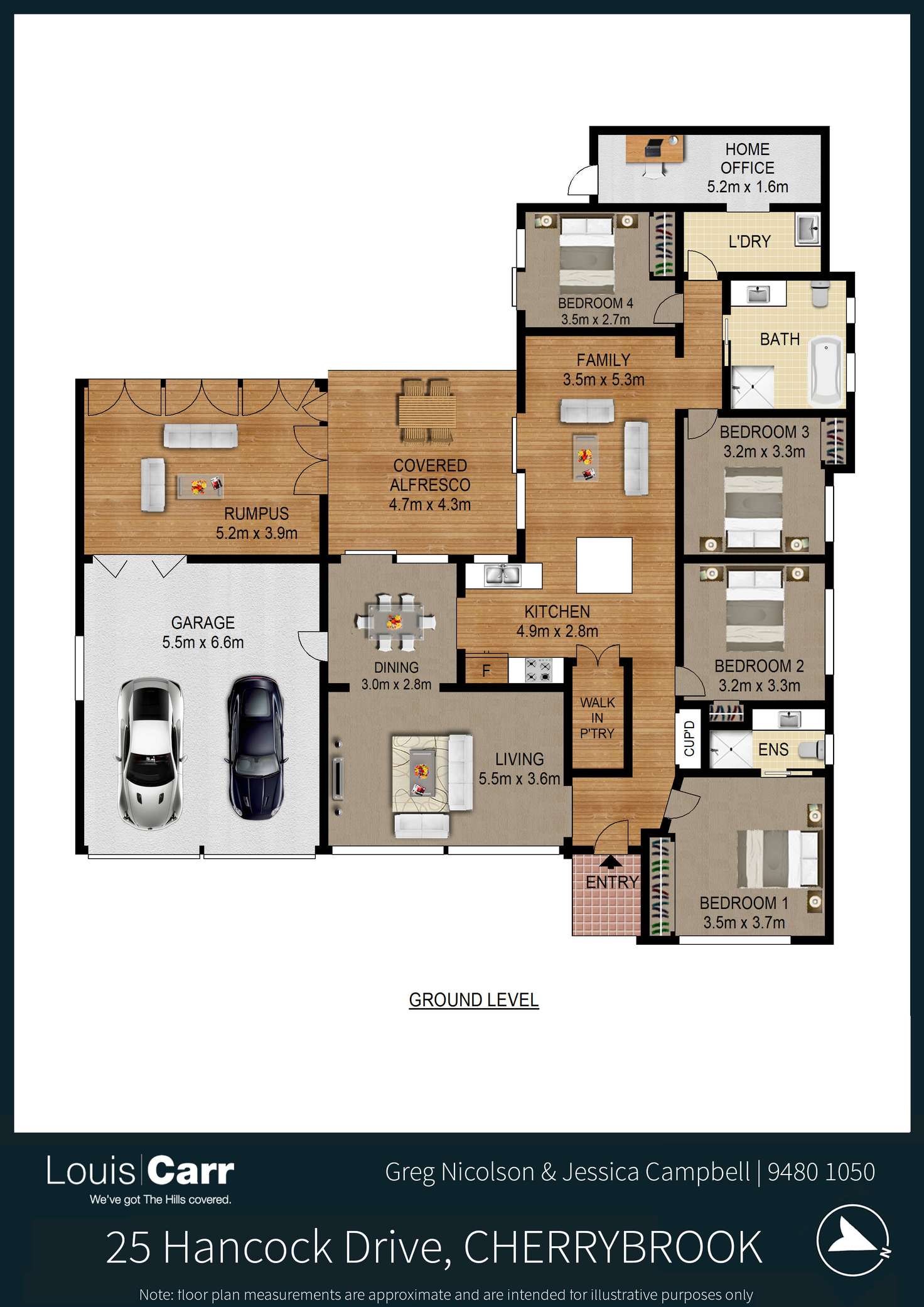Floorplan of Homely house listing, 25 Hancock Drive, Cherrybrook NSW 2126