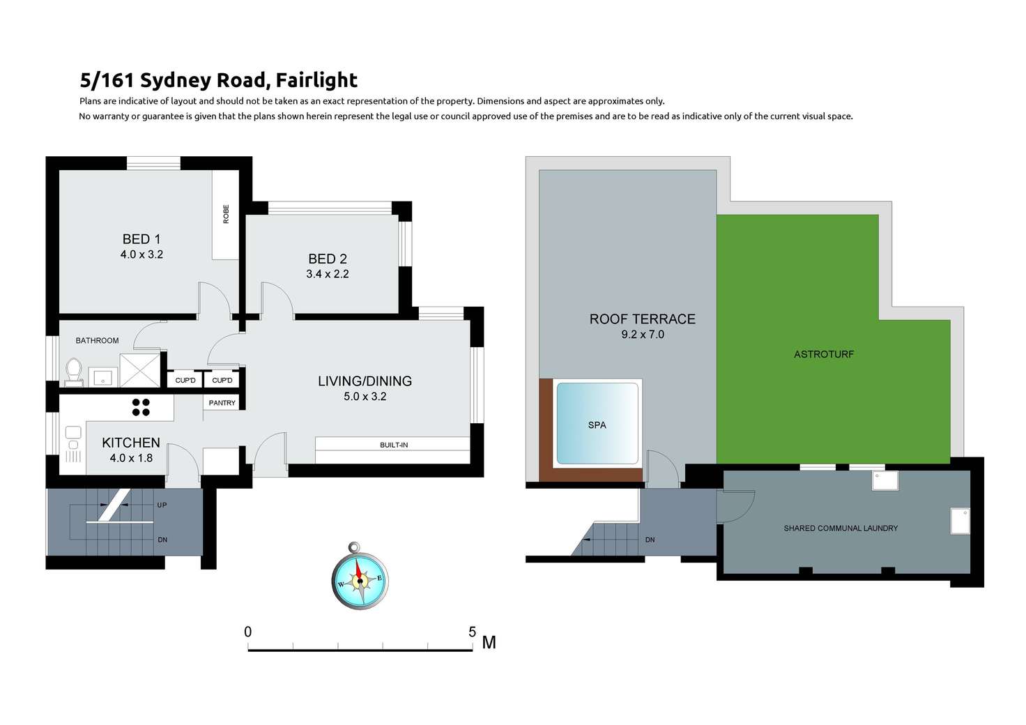 Floorplan of Homely apartment listing, 5/161 Sydney Road, Fairlight NSW 2094