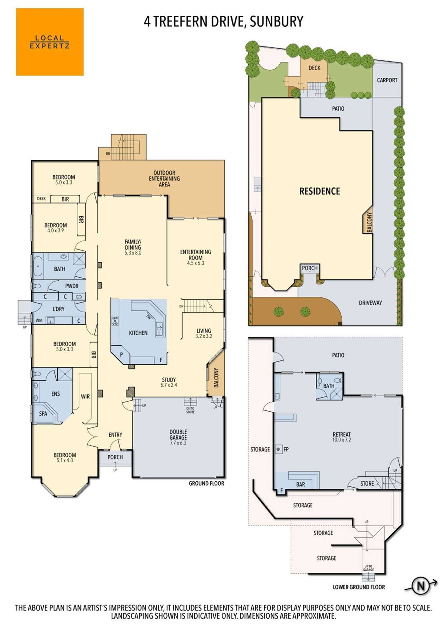 Floorplan of Homely house listing, 4 Treefern Drive, Sunbury VIC 3429