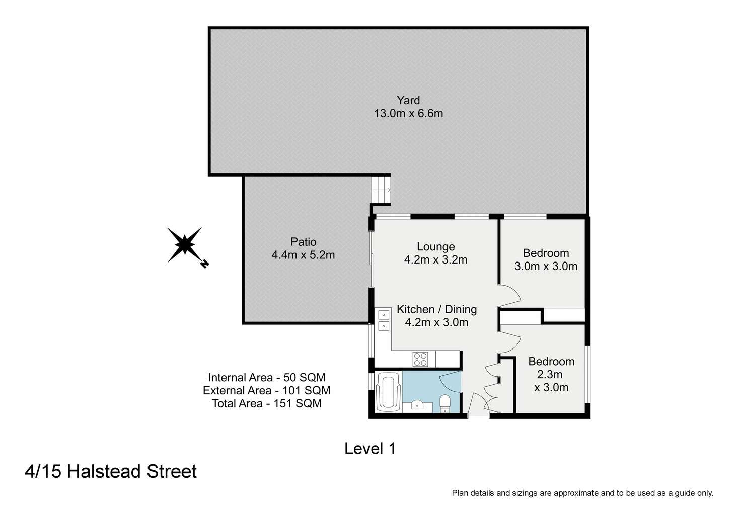 Floorplan of Homely unit listing, 4/15 Halstead Street, Coorparoo QLD 4151