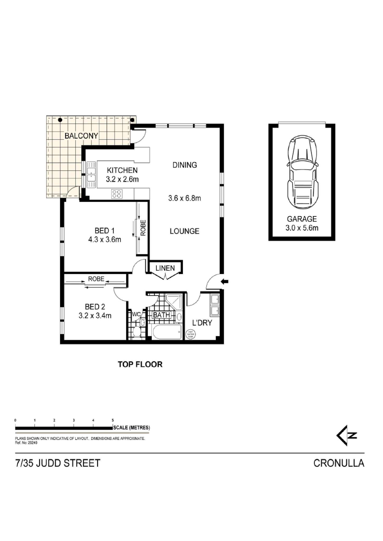 Floorplan of Homely apartment listing, 7/35-39 Judd Street, Cronulla NSW 2230