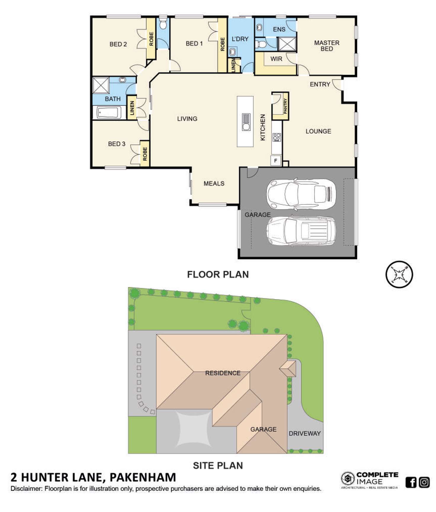Floorplan of Homely house listing, 2 Hunter Lane, Pakenham VIC 3810