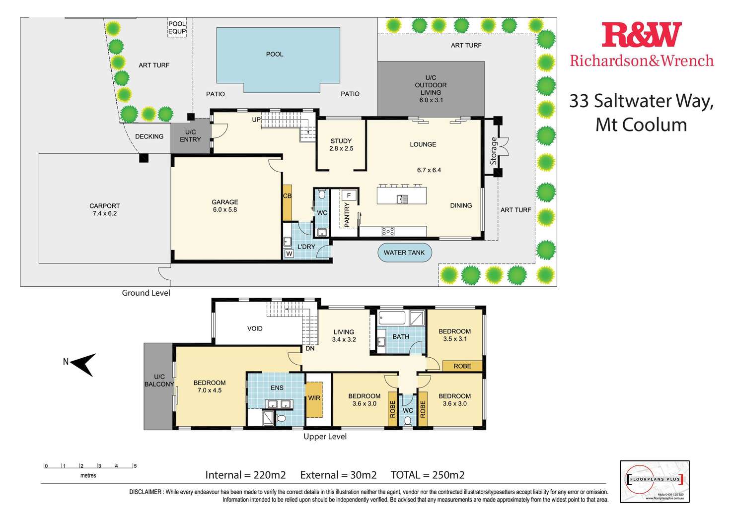 Floorplan of Homely house listing, 33 Saltwater Way, Mount Coolum QLD 4573