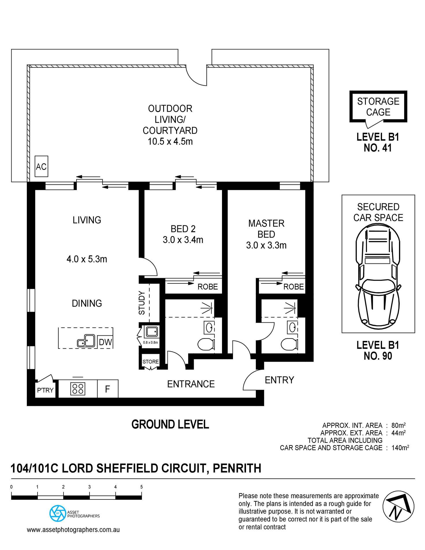 Floorplan of Homely apartment listing, 104/101C Lord Sheffield Circuit, Penrith NSW 2750