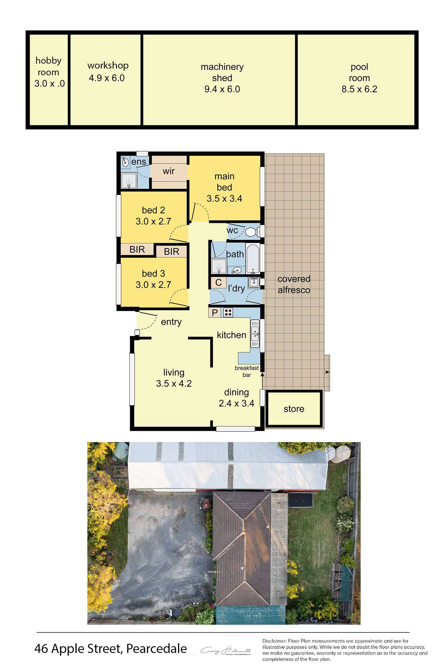 Floorplan of Homely house listing, 46 Apple Street, Pearcedale VIC 3912