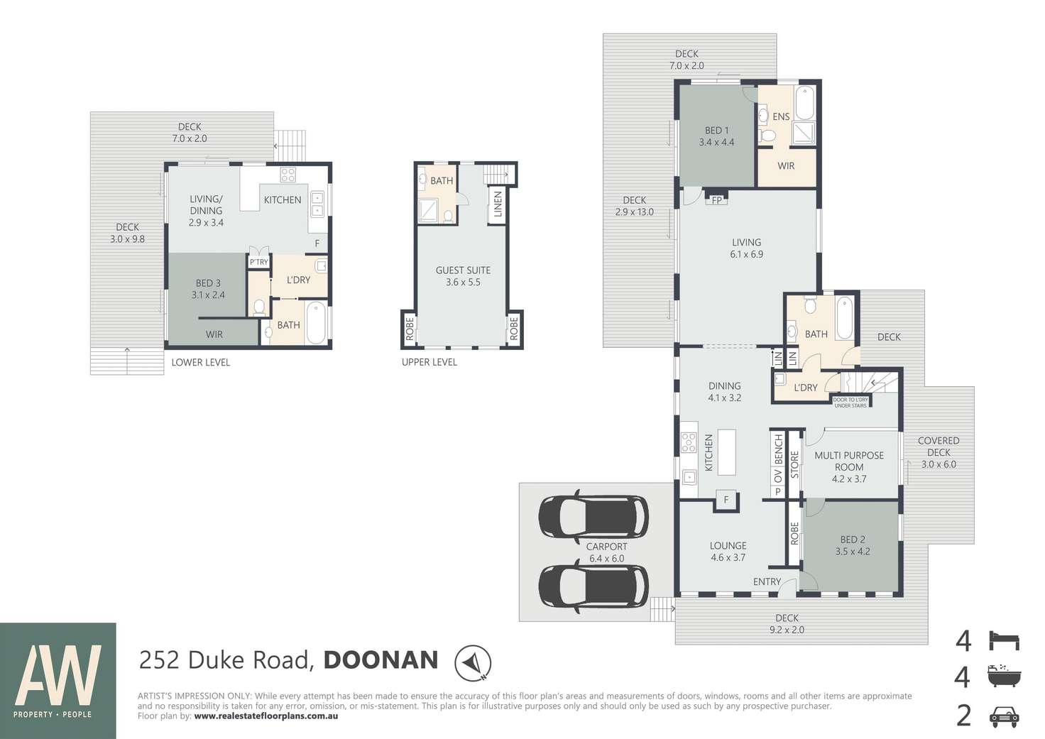 Floorplan of Homely ruralOther listing, 252 Duke Road, Doonan QLD 4562