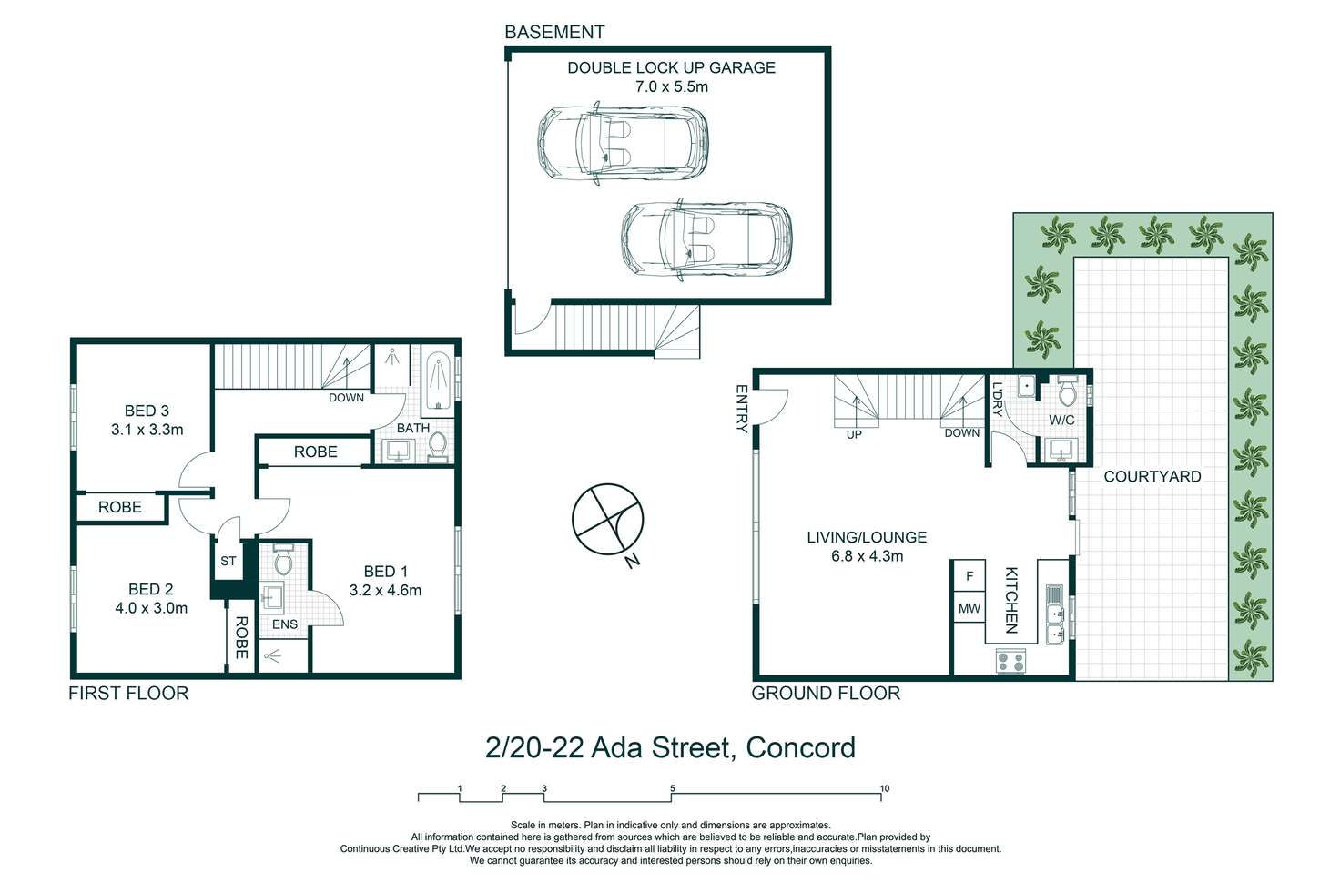 Floorplan of Homely townhouse listing, 2/20 Ada Street, Concord NSW 2137