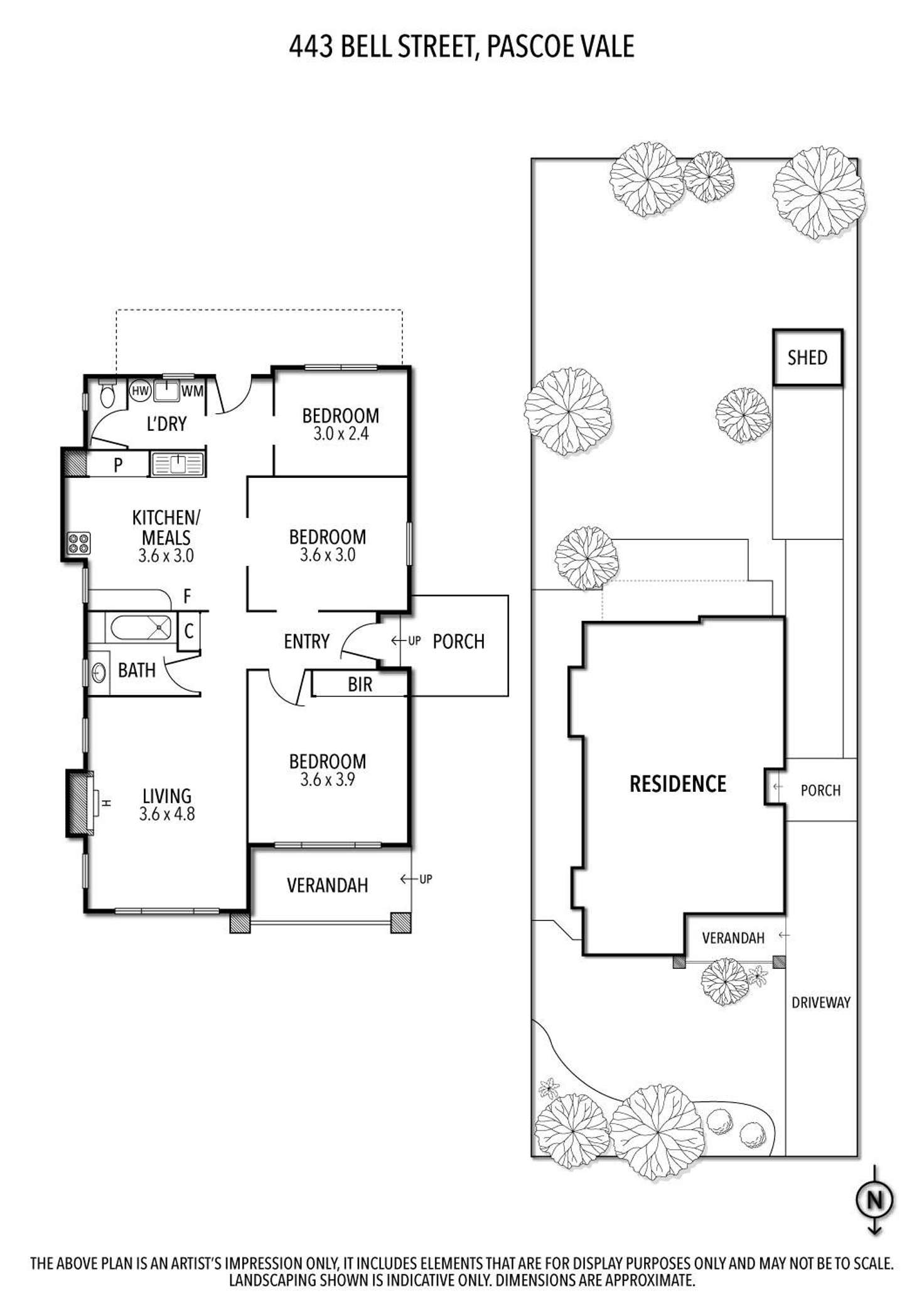 Floorplan of Homely house listing, 443 Bell Street, Pascoe Vale South VIC 3044