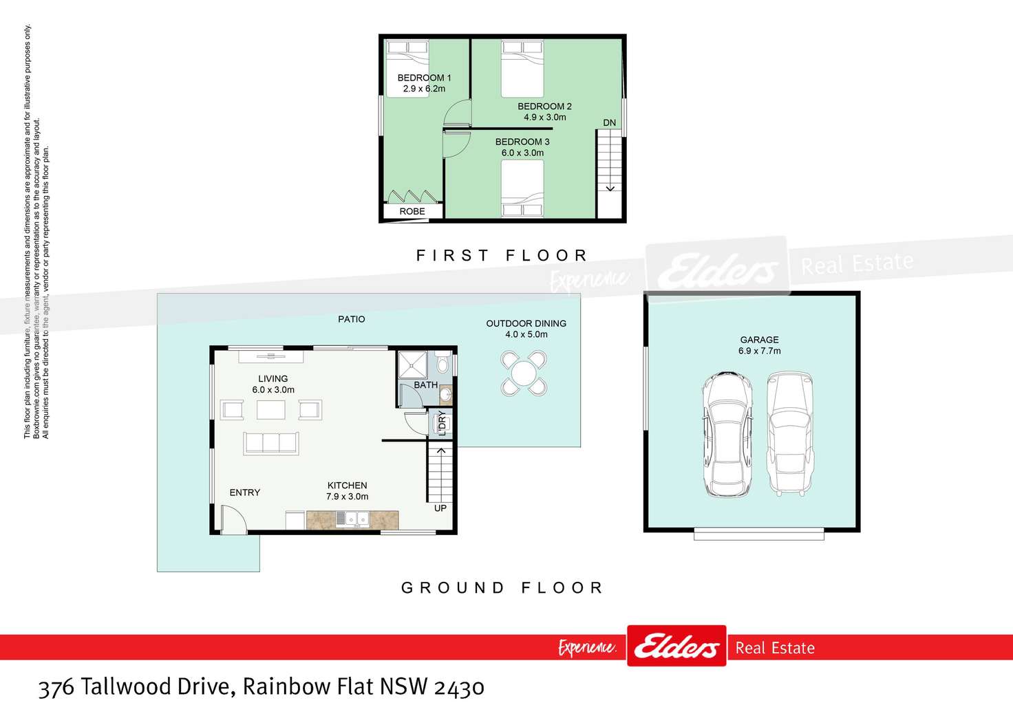 Floorplan of Homely acreageSemiRural listing, 376 Tallwood Drive, Rainbow Flat NSW 2430