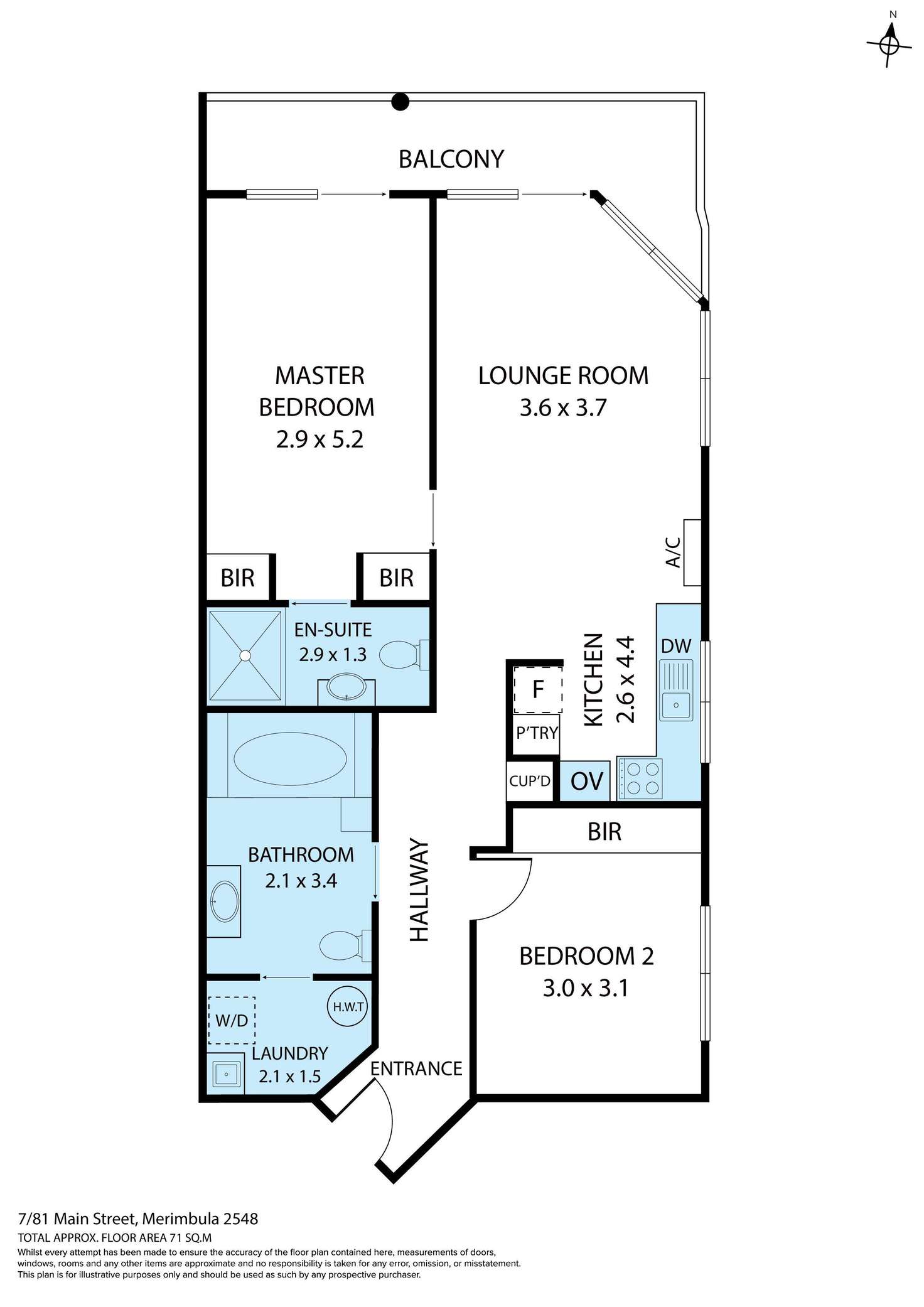 Floorplan of Homely apartment listing, 7/81 Main Street, Merimbula NSW 2548