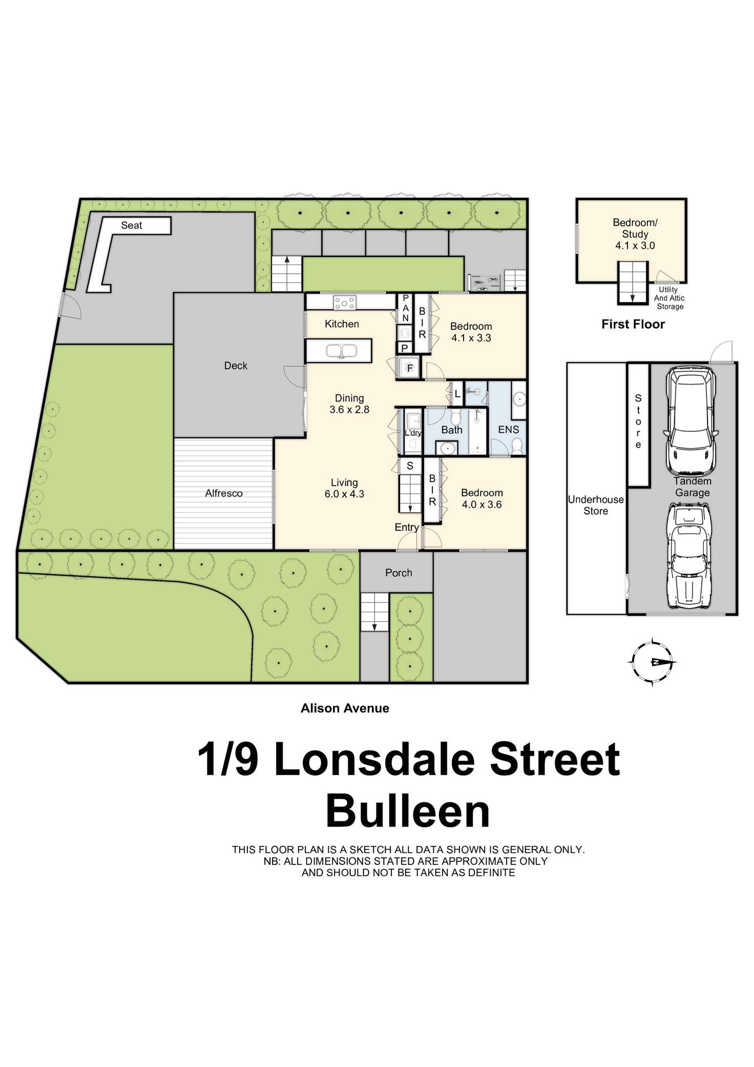 Floorplan of Homely house listing, 1/9 Lonsdale Street, Bulleen VIC 3105
