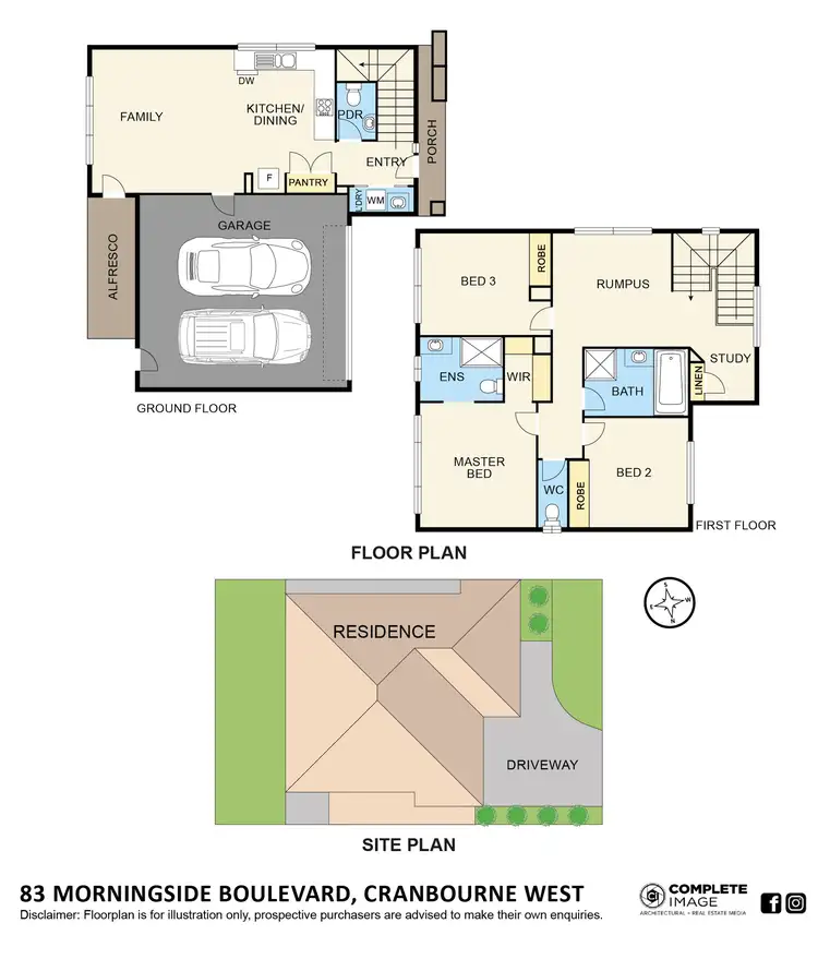 Floorplan of Homely house listing, 83 Morningside Boulevard, Cranbourne West VIC 3977
