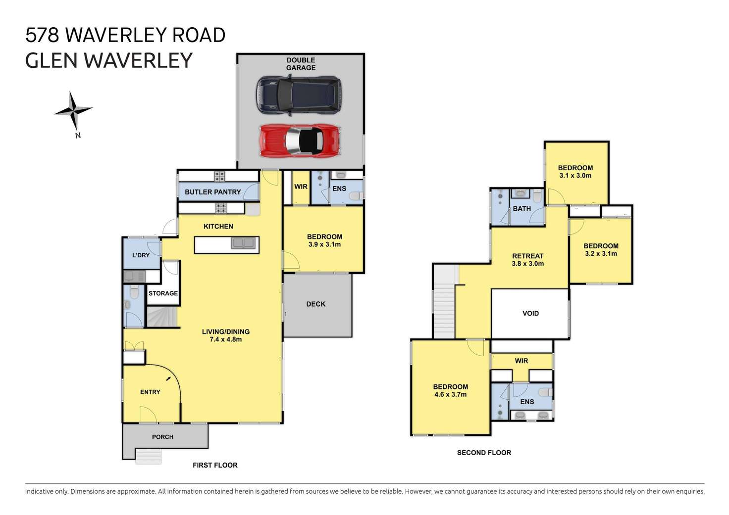 Floorplan of Homely townhouse listing, 1/578 Waverley Road, Glen Waverley VIC 3150