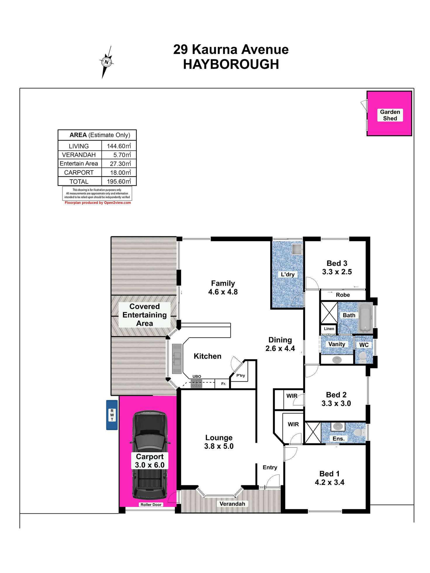 Floorplan of Homely house listing, 29 Kaurna Avenue, Hayborough SA 5211