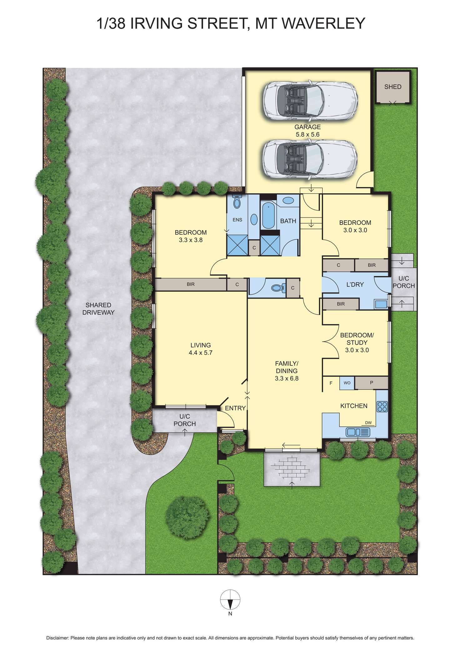 Floorplan of Homely unit listing, 1/38 Irving Street, Mount Waverley VIC 3149